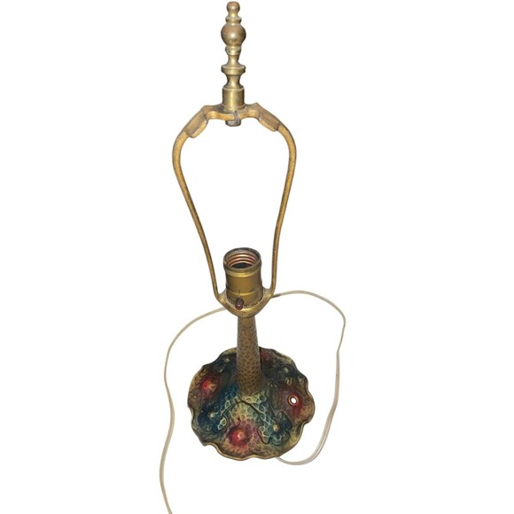 Aladdin Cast Iron Electric Lamp 1950s Art Nouveau Style #9328 Munchen - Picture 1 of 8